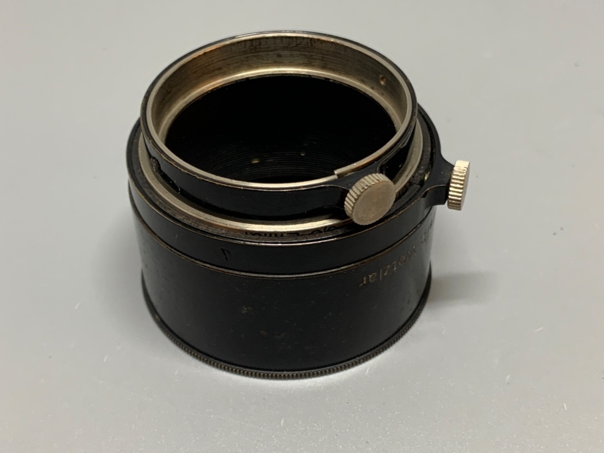 【中古】ライカ FIKUS 伸縮式レンズフード ブラックXニッケル (エルマー)