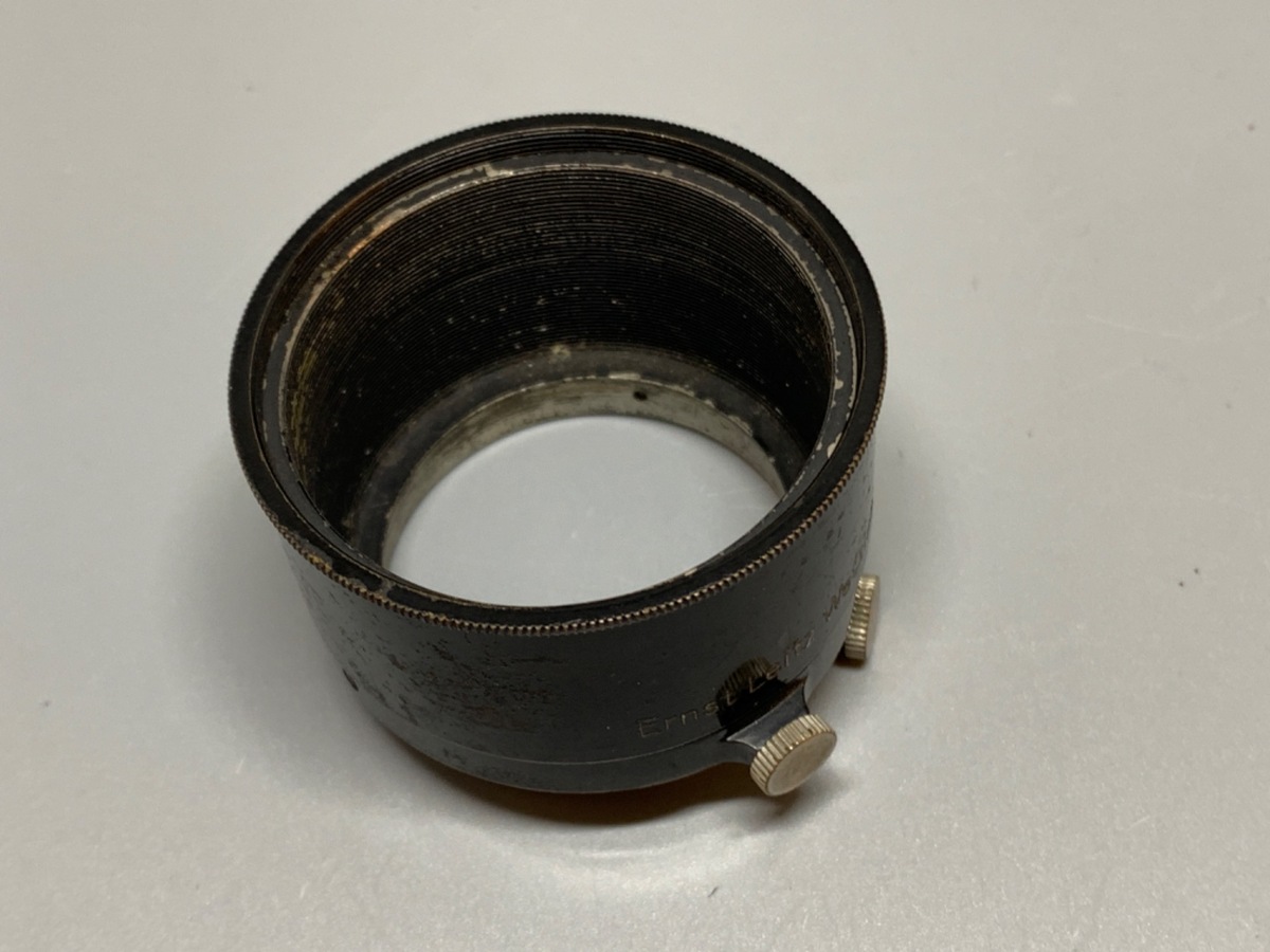 【中古】ライカ FIKUS 伸縮式レンズフード ブラックXニッケル (エルマー)