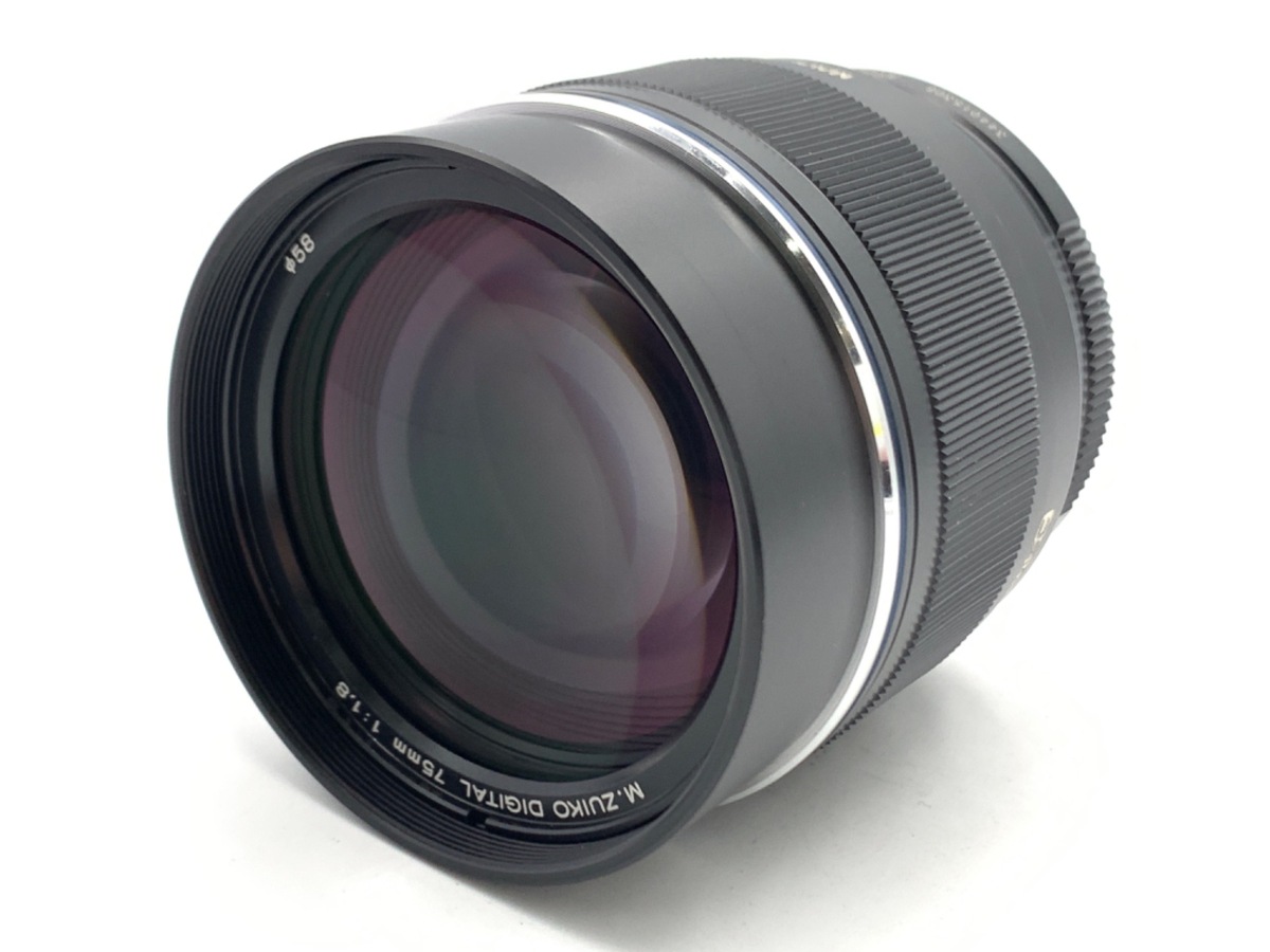 【中古】オリンパス M.ZUIKO DIGITAL ED 75mm F1.8 ブラック