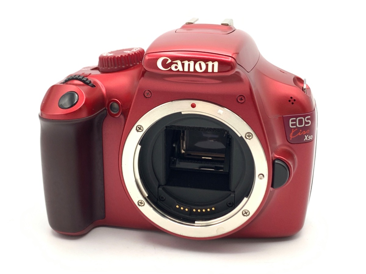 【中古】キヤノン EOS Kiss X50 ボディ レッド