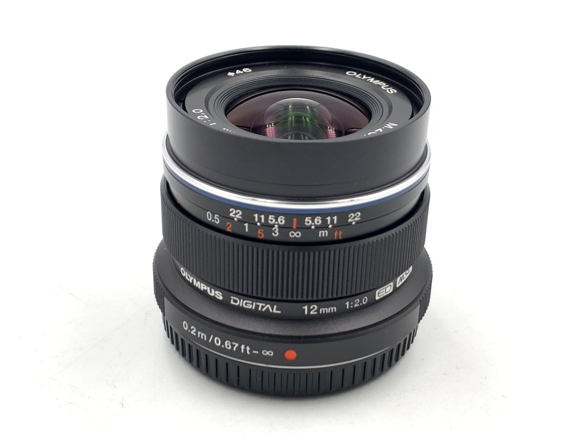 【中古】オリンパス M.ZUIKO DIGITAL ED 12mm F2.0 ブラック