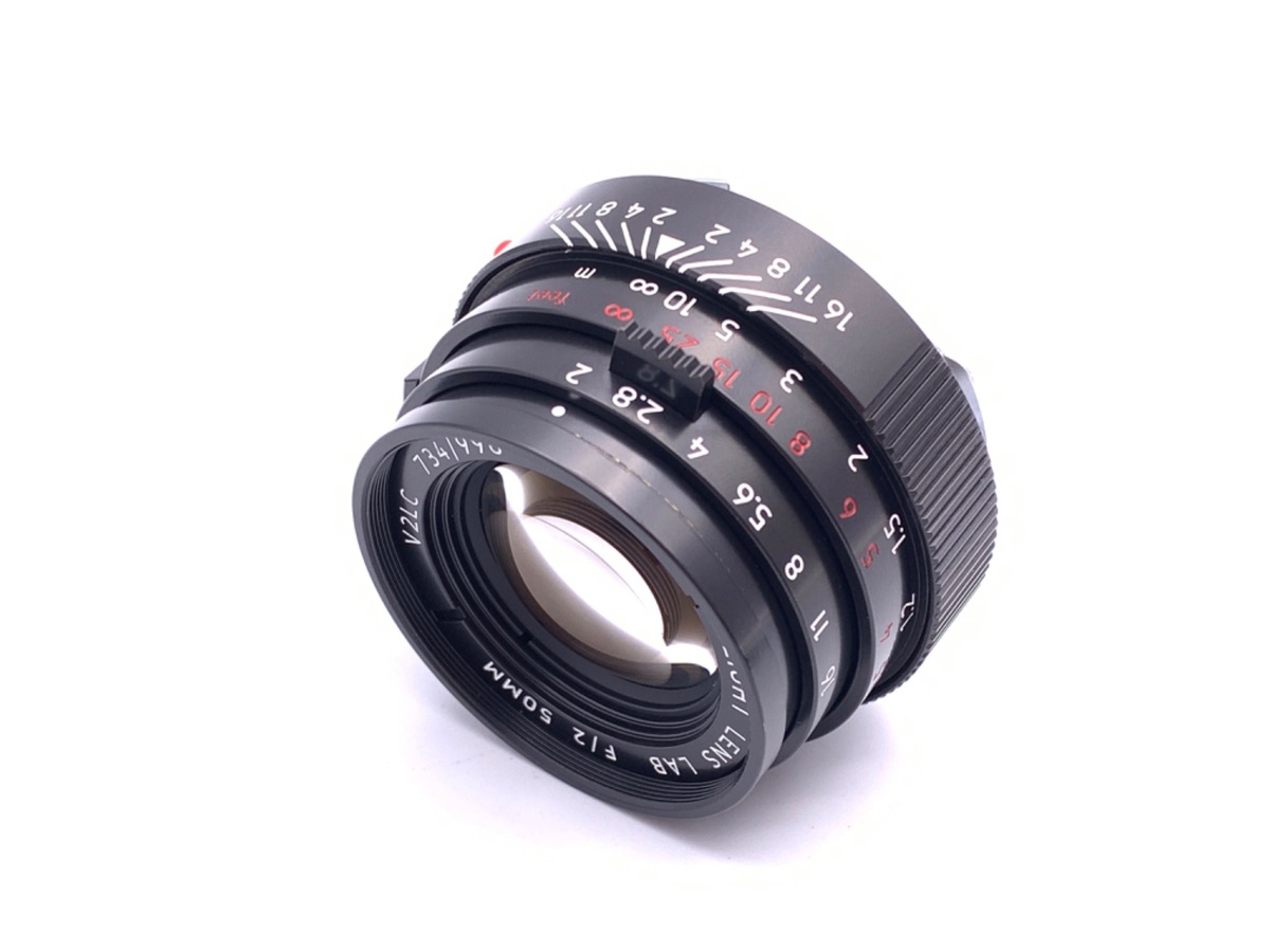【中古】LIGHT LENS LAB M 50mm f/2 ライカM用 ブラックペイント