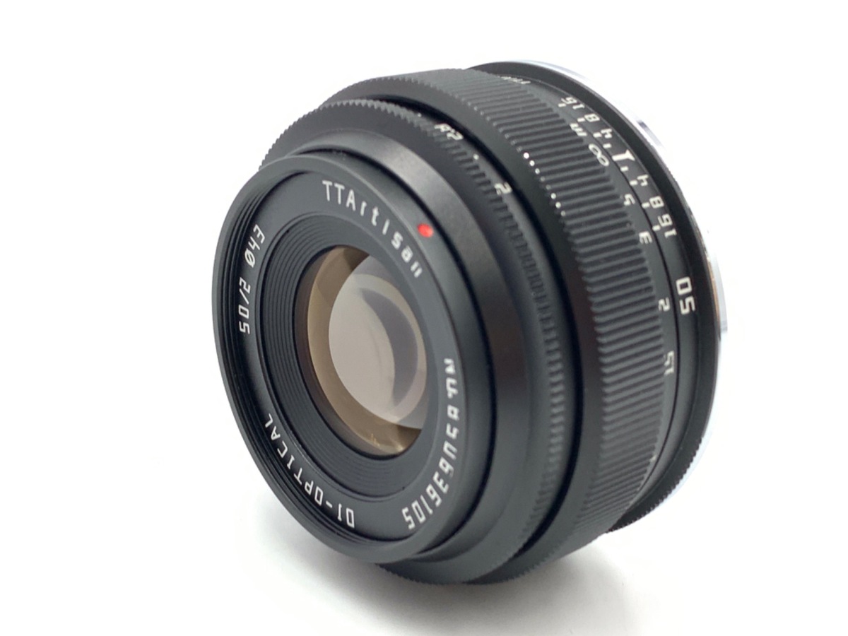 【中古】銘匠光学 TTArtisan 50mm f/2 Lマウント用 ブラック