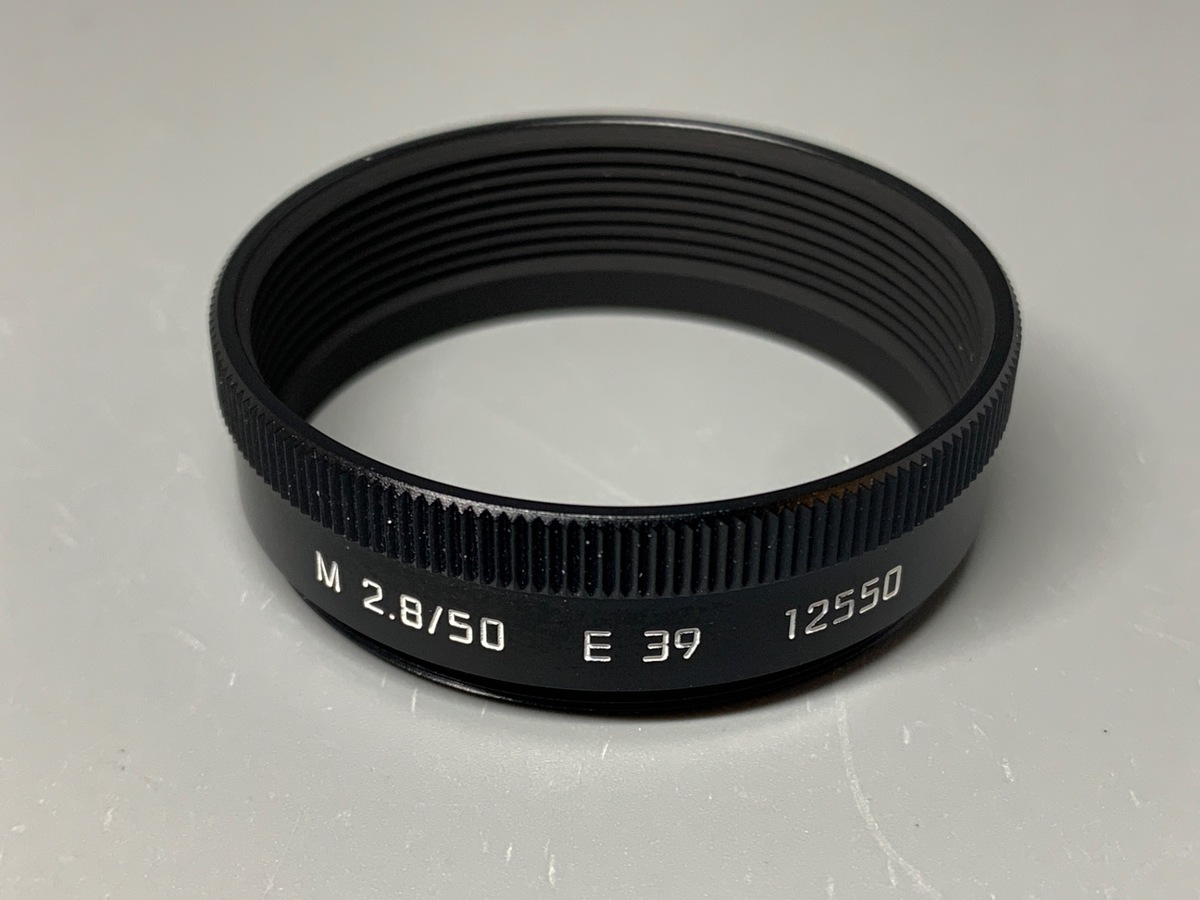 【中古】ライカ 12550 レンズフード ブラック (エルマー)
