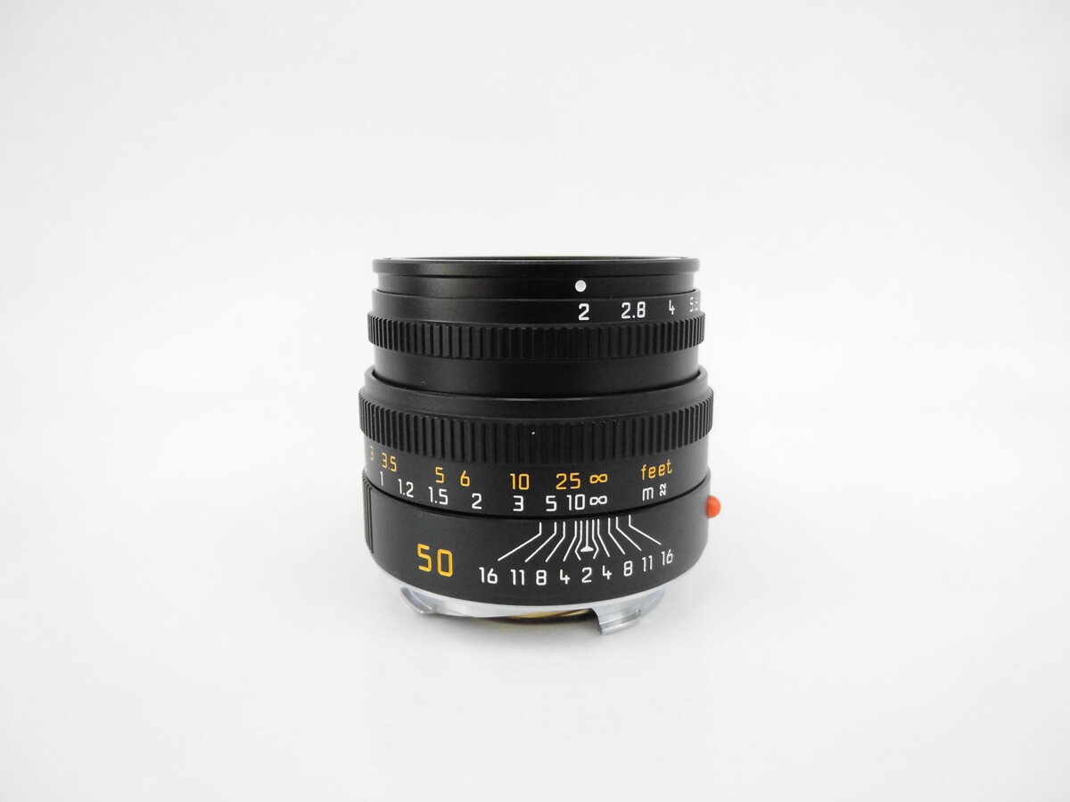 【中古】ライカ ズミクロンM 50mm F2 フード内蔵 ブラック