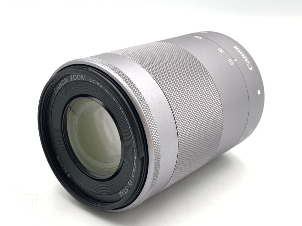 【中古】キヤノン EF-M55-200mm F4.5-6.3 IS STM シルバー