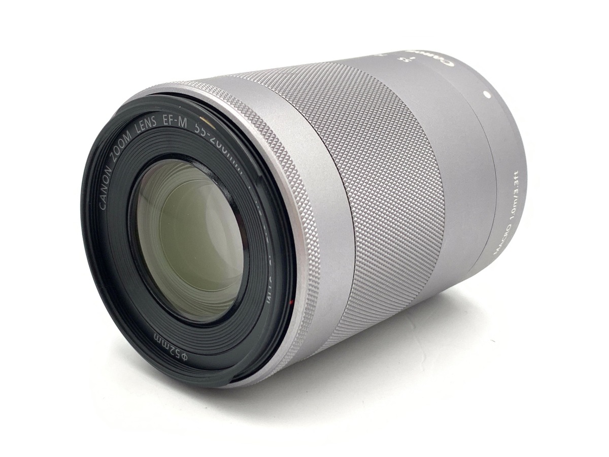 【中古】キヤノン EF-M55-200mm F4.5-6.3 IS STM シルバー