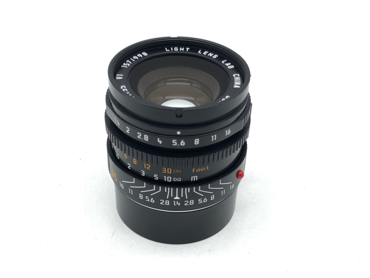 【中古】LIGHT LENS LAB M 35mm f/1.4 Aspherical 11873 ブラックアルマイト