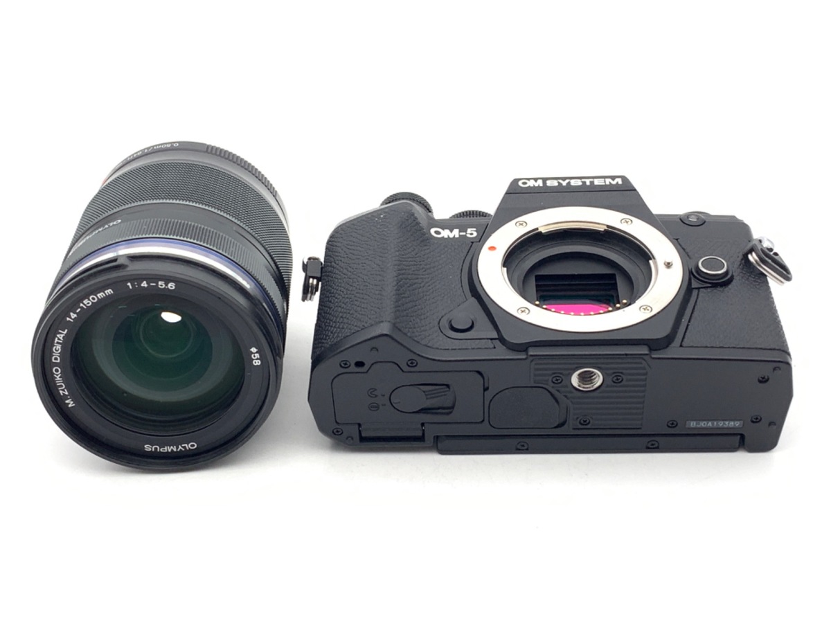 「中古」OM SYSTEM OM-5 14-150mm II レンズキット+ 中古】OM SYSTEM OM-5 14-150mm II レンズキット ブラック