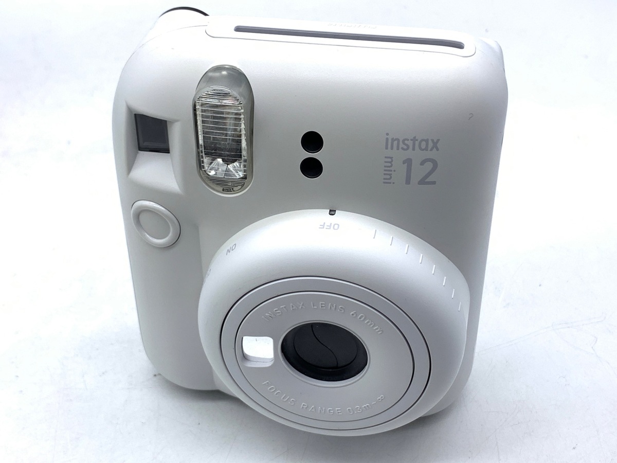 【中古】フジフイルム インスタントカメラ instax mini 12 「チェキ」 クレイホワイト
