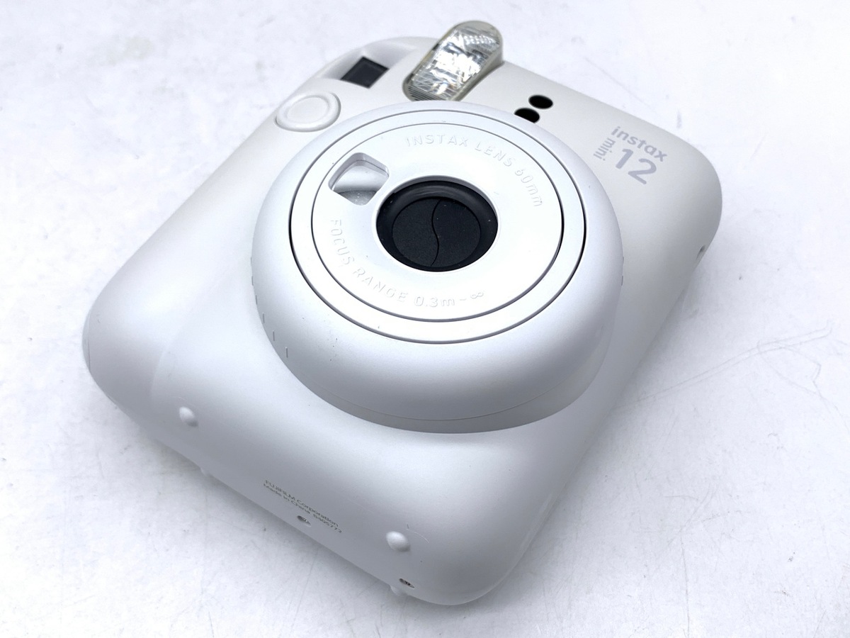 【中古】フジフイルム インスタントカメラ instax mini 12 「チェキ」 クレイホワイト