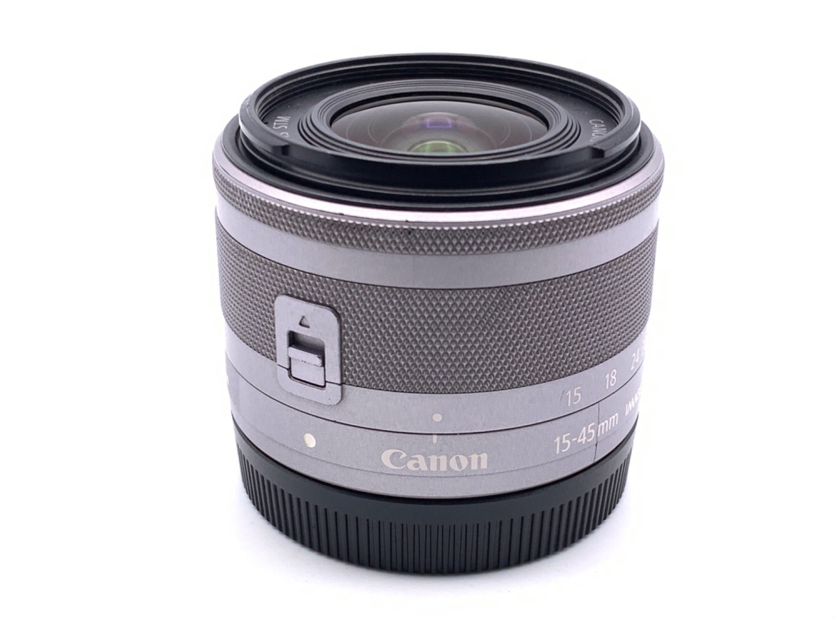 【中古】キヤノン EF-M15-45mm F3.5-6.3 IS STM シルバー