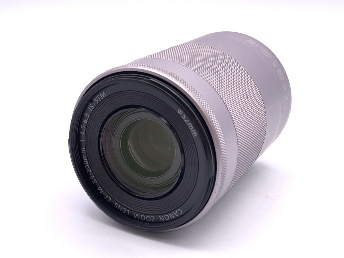 中古】キヤノン EF-M55-200mm F4.5-6.3 IS STM シルバー｜｜カメラの