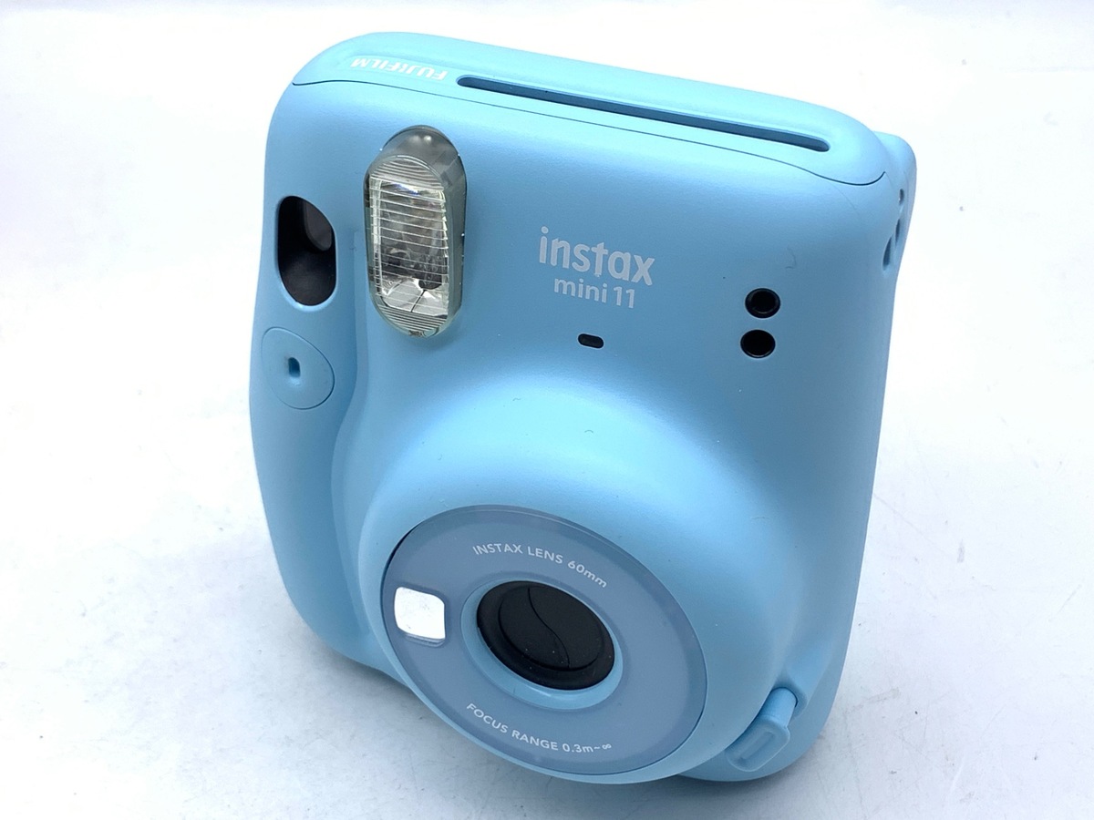 【中古】フジフイルム インスタントカメラ instax mini 11 「チェキ」スカイブルー