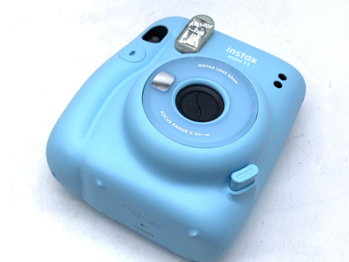 【中古】フジフイルム インスタントカメラ instax mini 11 「チェキ」スカイブルー