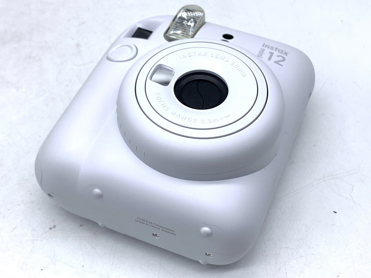 【中古】フジフイルム インスタントカメラ instax mini 12 「チェキ」 クレイホワイト