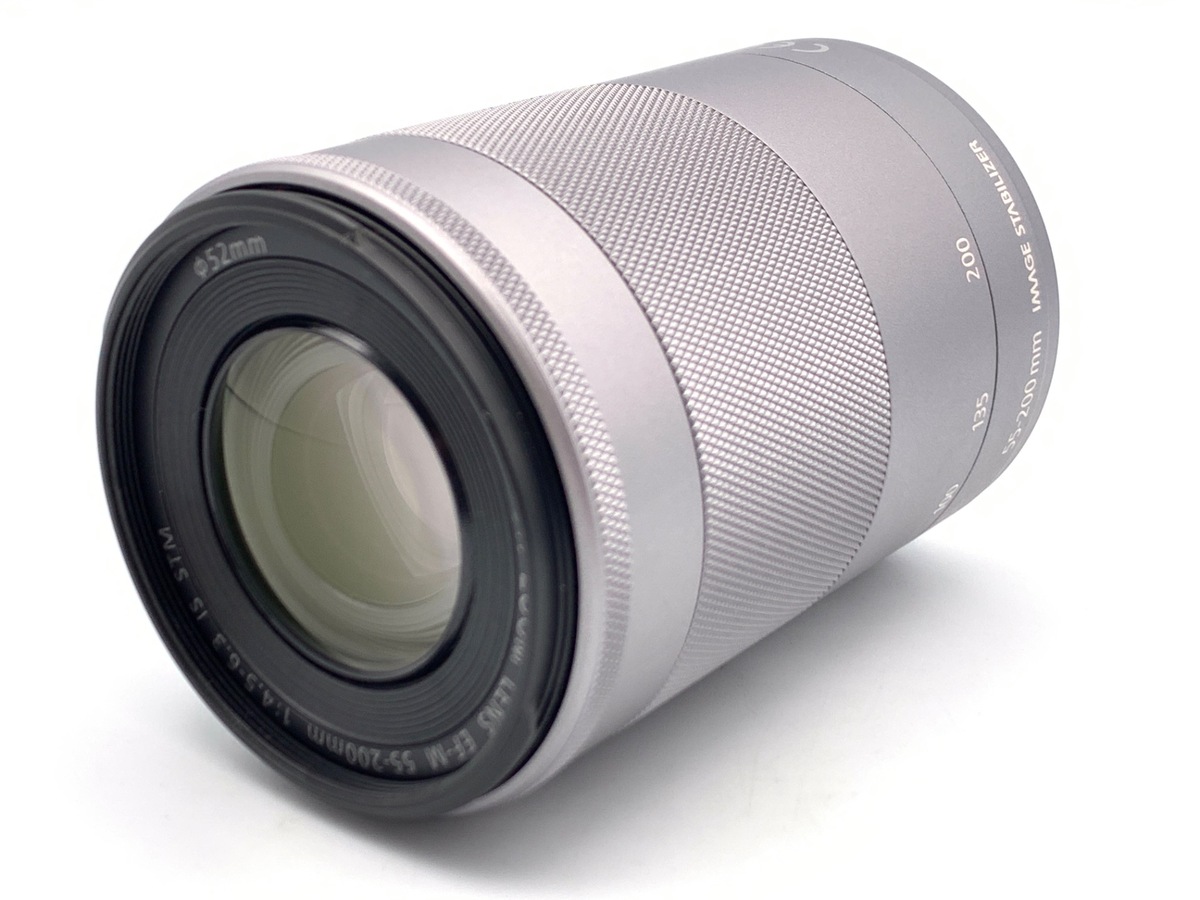 【中古】キヤノン EF-M55-200mm F4.5-6.3 IS STM シルバー