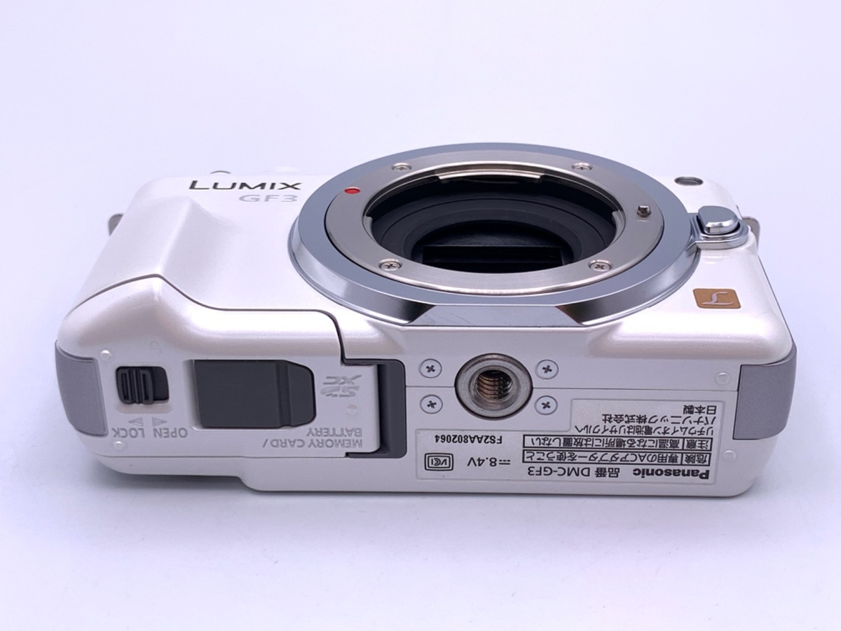 【中古】パナソニック LUMIX DMC-GF3-W ボディ シェルホワイト