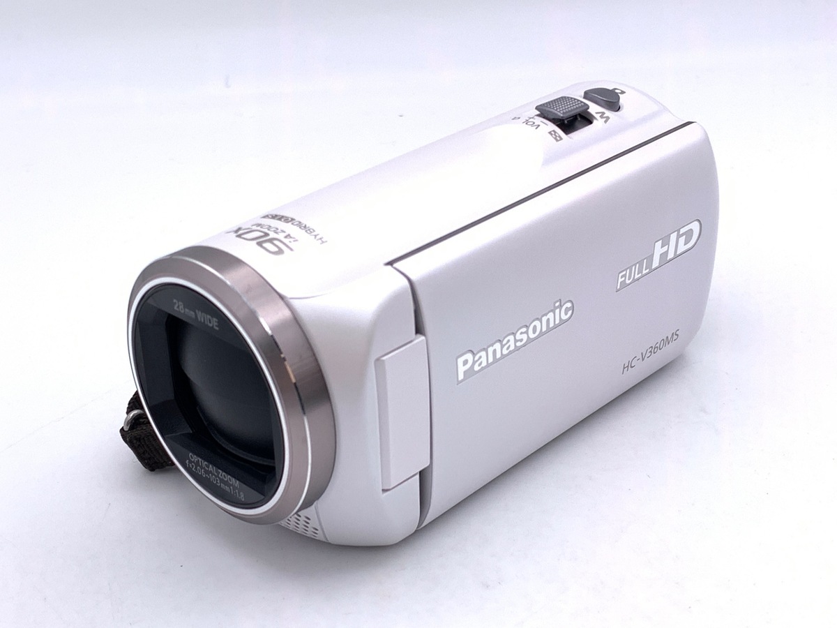 【中古】パナソニック HC-V360MS-W ホワイト
