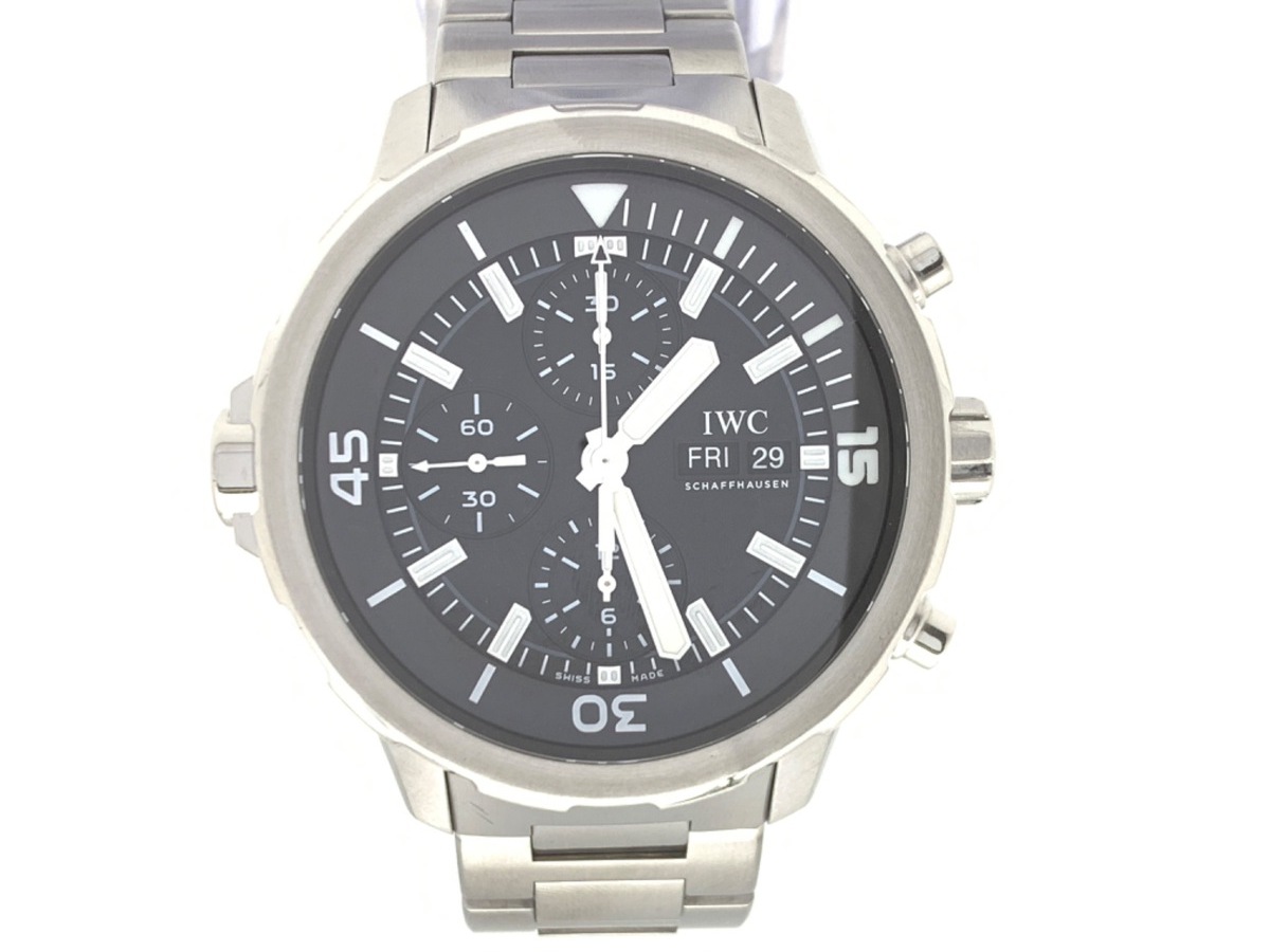 IWC アクアタイマー ブラック IW376804 ステンレススティール