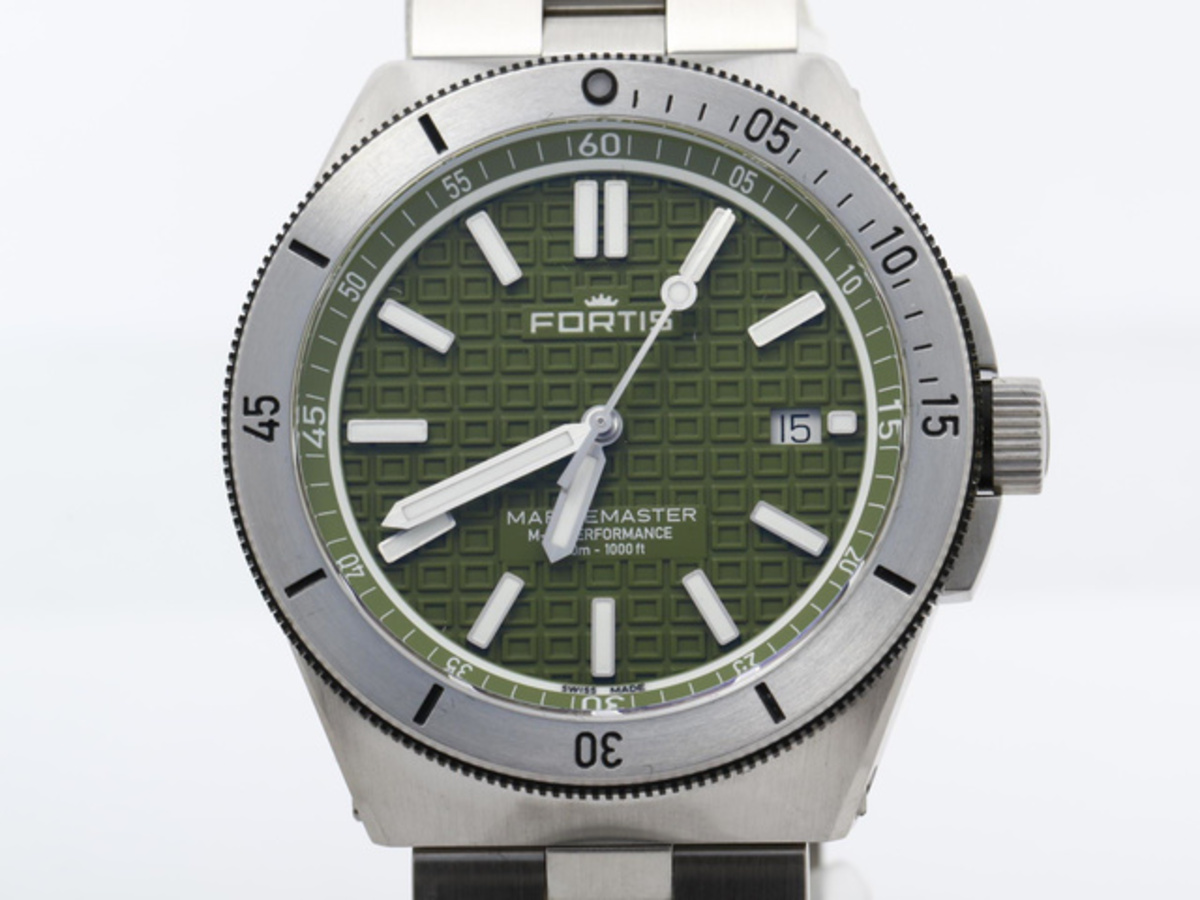 フォルティス マリンマスター M-40 グリーン F8120008 ステンレススティール ウッドペッカー