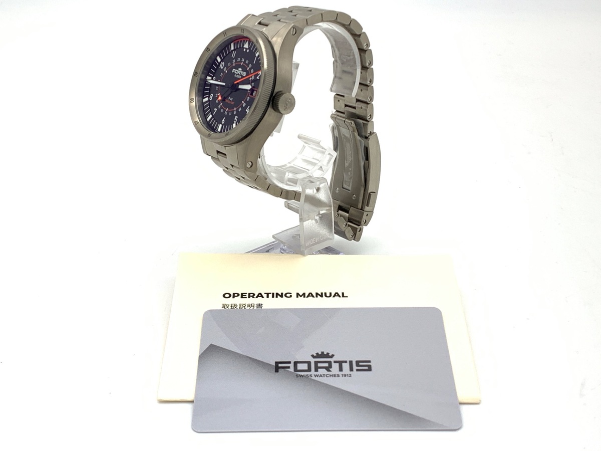 フォルティス フリーガー F-43 ブラック F426.0000 チタン トリプルGMT