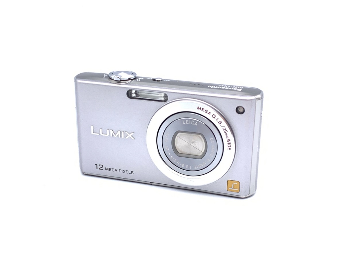 中古：B(並品)】パナソニック LUMIX DMC-FX40-S プレシャスシルバー 