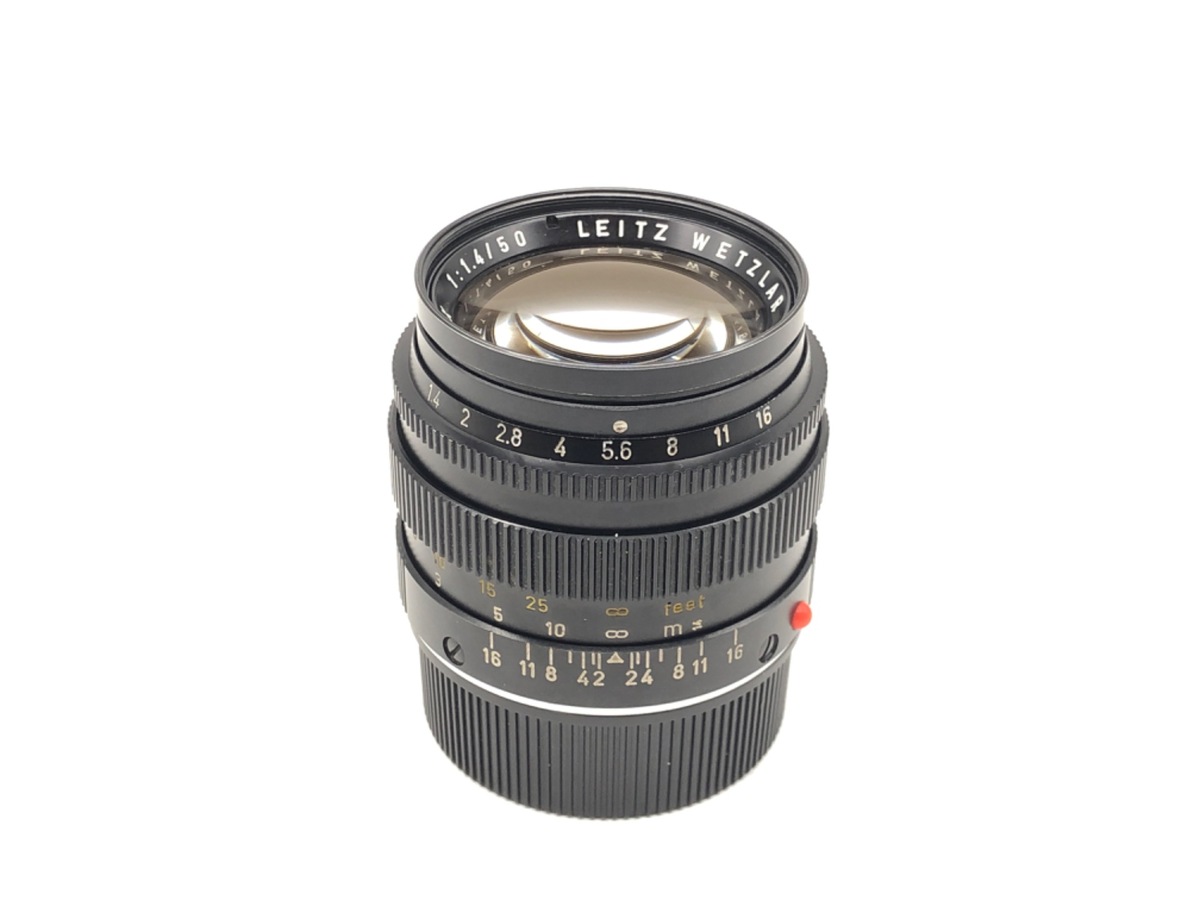 【中古】ライカ ズミルックス M 50mm F1.4 E43で距離指標環直接ペイント