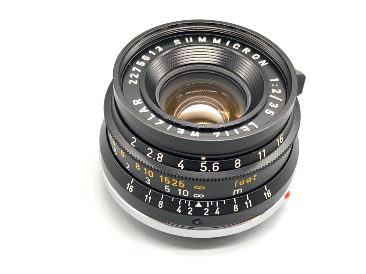 【中古】ライカ ズミクロン M 35mm F2 ブラック 8枚玉 イエロースケール