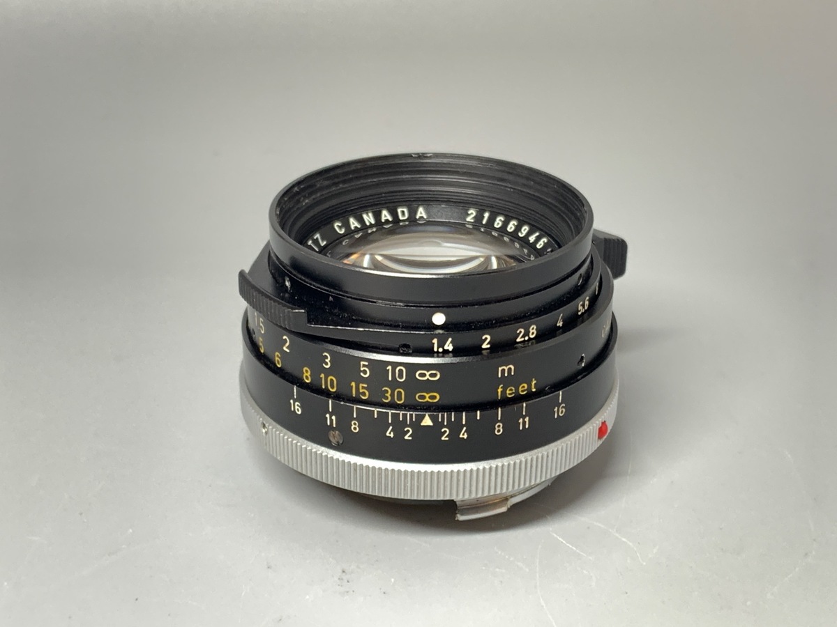 【中古】ライカ ズミルックスM 35mm F1.4 ブラックストッパー付 ブラック