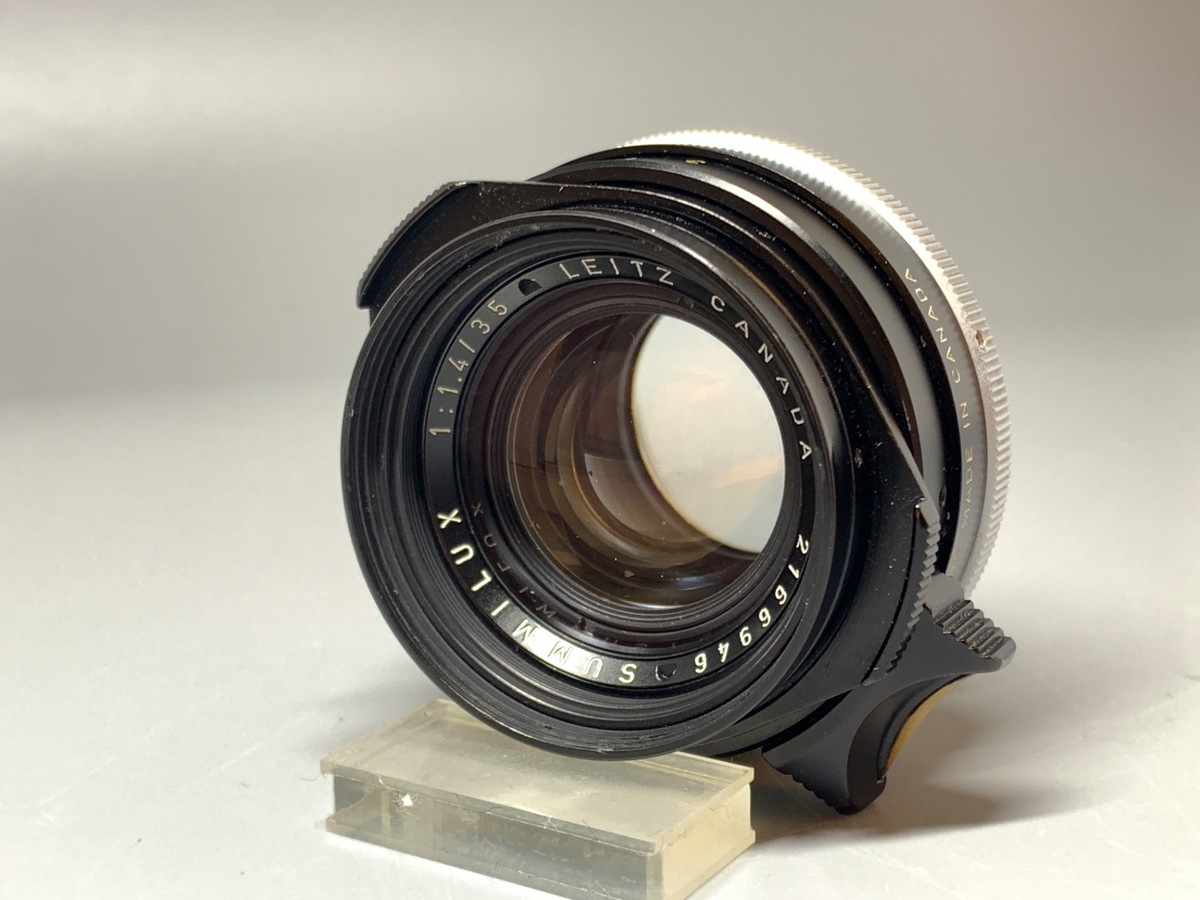 【中古】ライカ ズミルックスM 35mm F1.4 ブラックストッパー付 ブラック