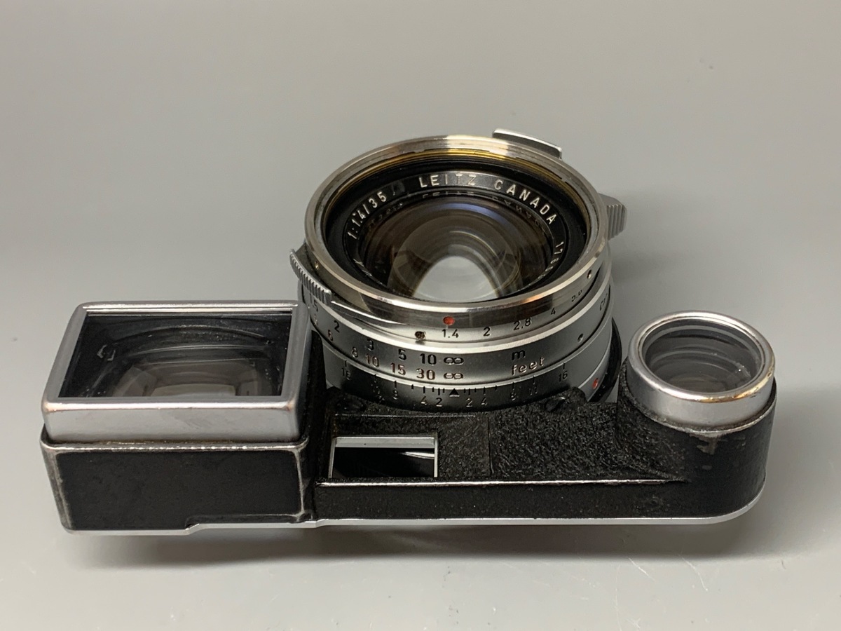 【中古】ライカ ズミルックスM 35mm F1.4 初期眼鏡付 クローム