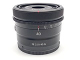 中古】ソニー FE 40mm F2.5 G [SEL40F25G] 在庫一覧｜カメラのキタムラ
