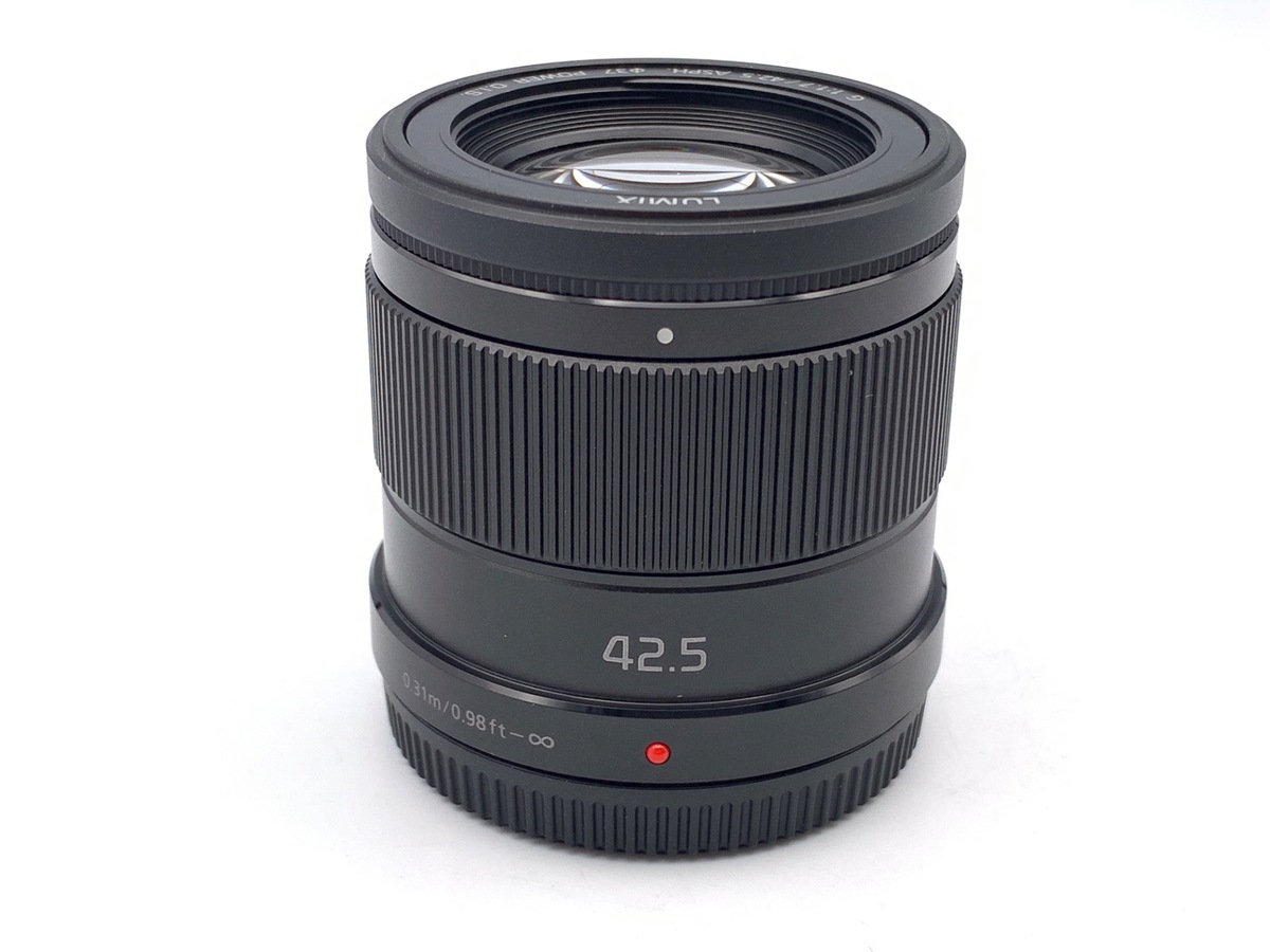 LUMIX G 42.5mm/F1.7 単焦点レンズ H-HS043 LUMIX G 42.5mm/F1.7 ASPH./POWER O.I.S. H-HS043-K [ブラック] 中古