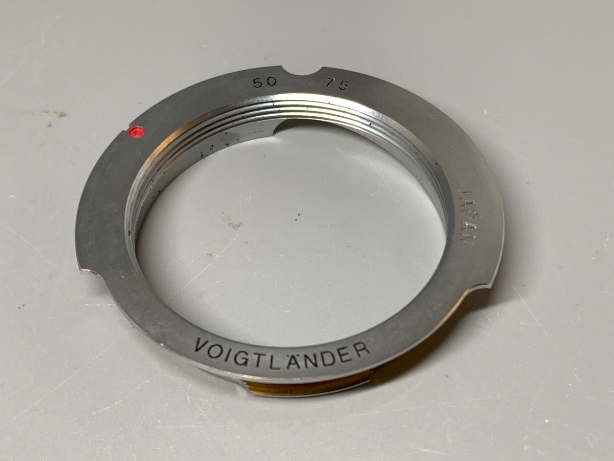 【中古】フォクトレンダー M-Bayonet アダプターリング 50/75mm用