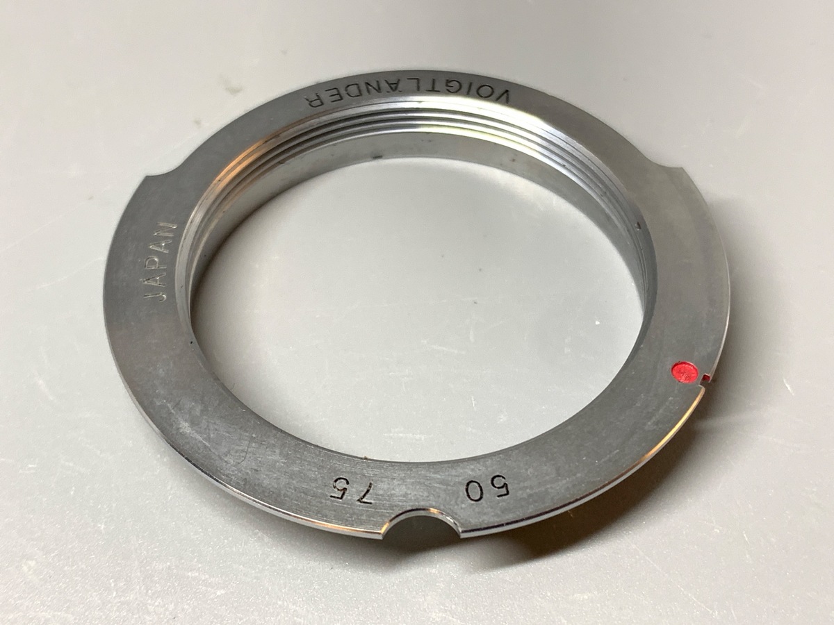 【中古】フォクトレンダー M-Bayonet アダプターリング 50/75mm用