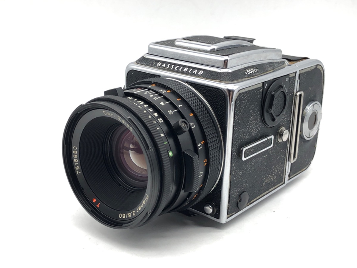 ハッセルブラッド 503CXI + CF 80/2.8 + A12 中古：B(並品)】ハッセルブラッド 503CXi 80mm F2.8(CF) A12付
