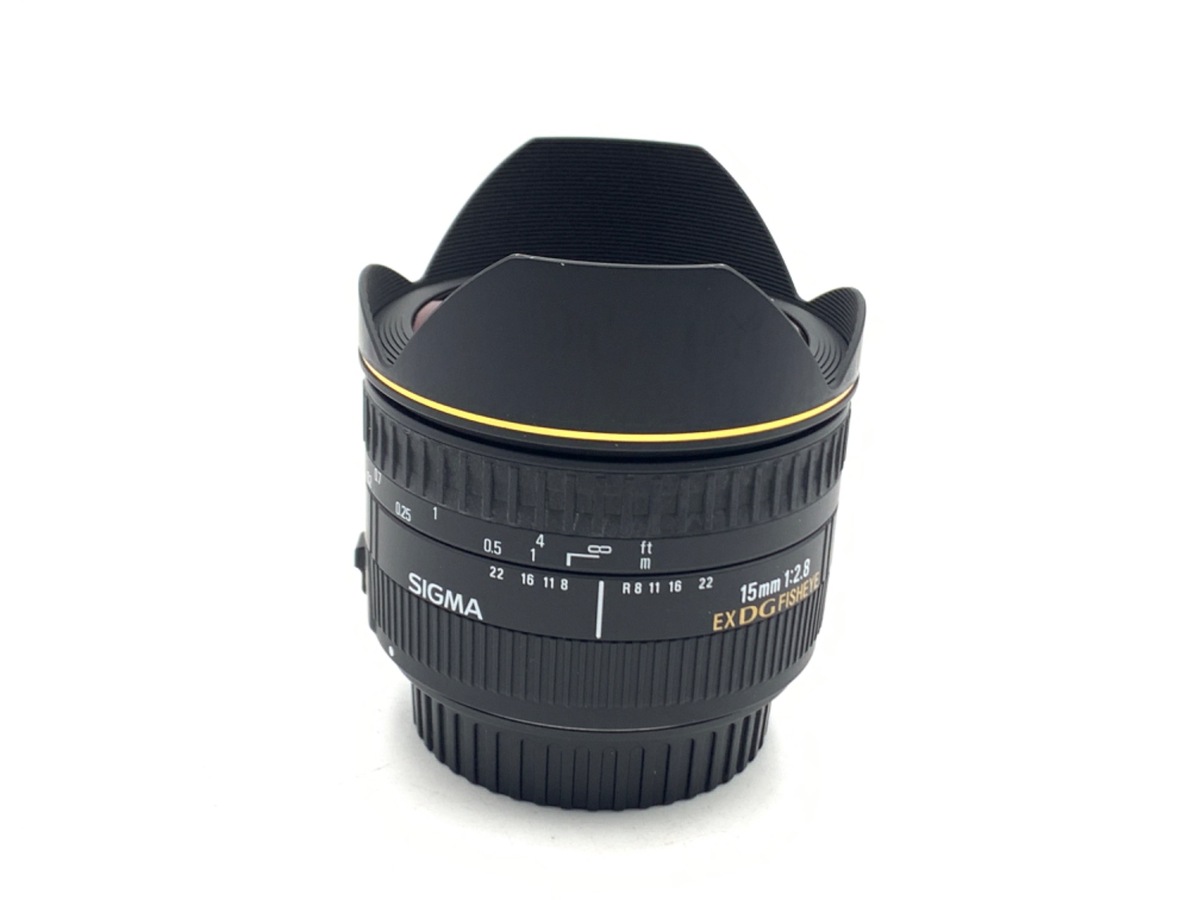 【中古】シグマ 15mm F2.8 EX DG DIAGONAL FISHEYE キヤノン用
