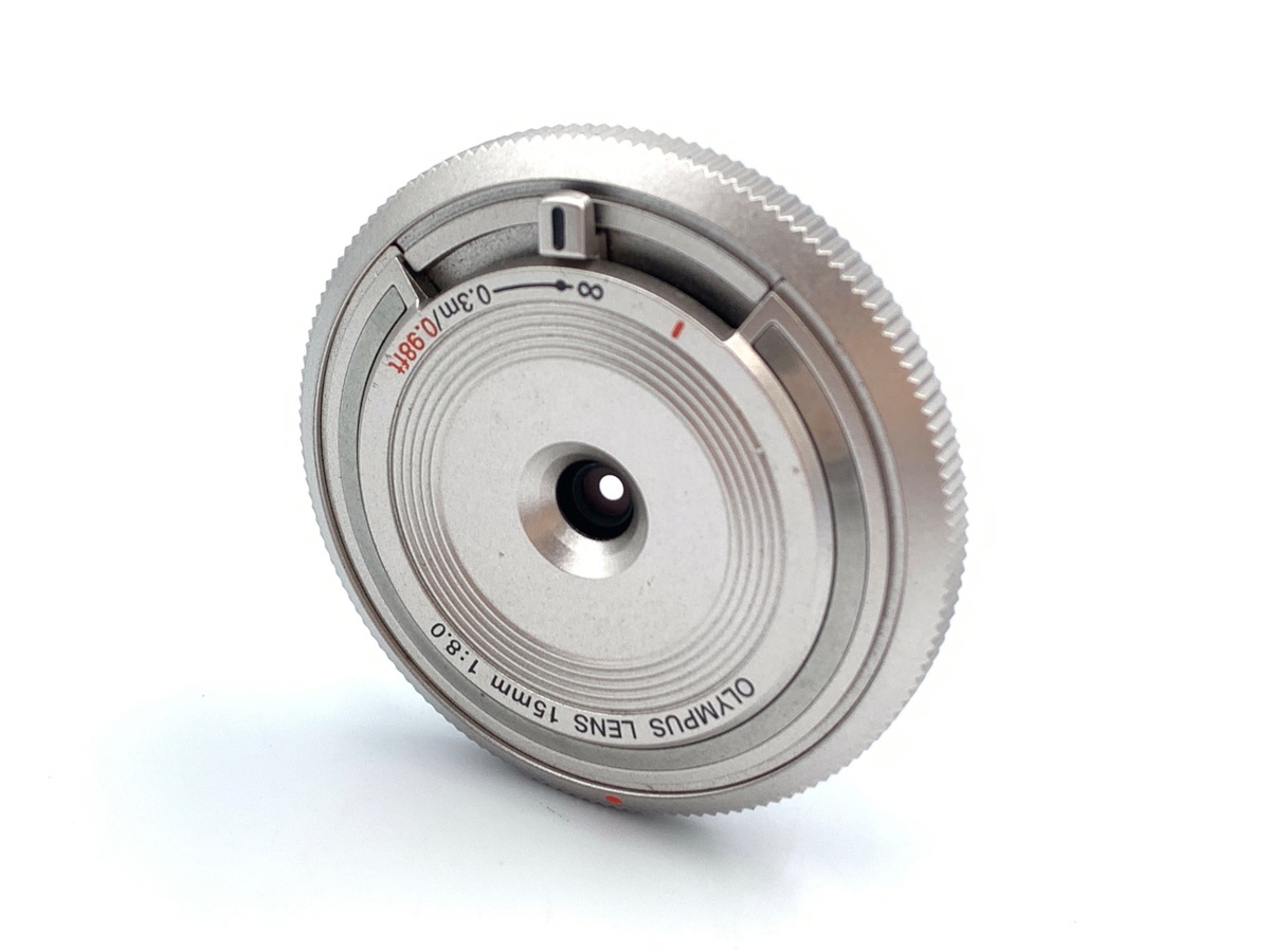 中古】オリンパス 15mm F8 ボディキャップレンズ BCL-1580 シルバー