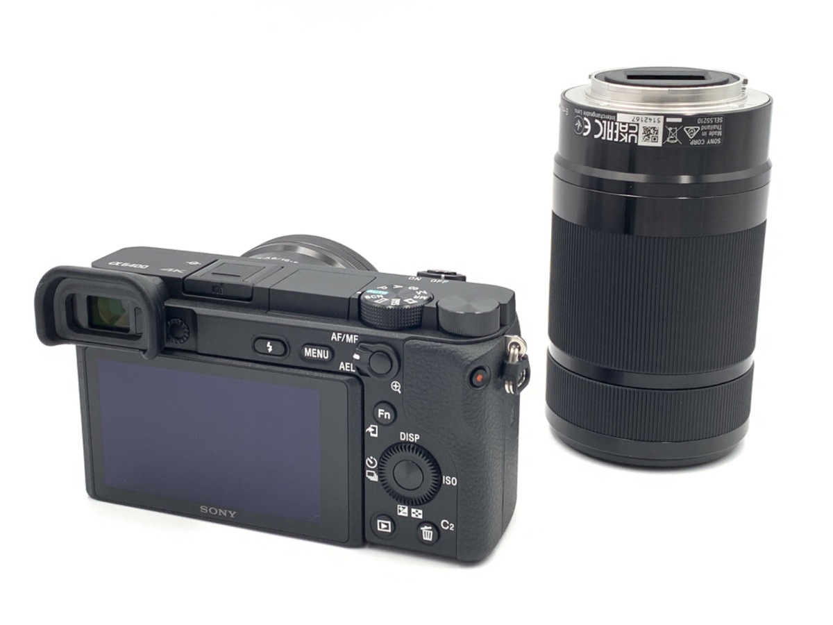 中古：A(美品)】ソニー α6400 ダブルズームレンズキット ブラック