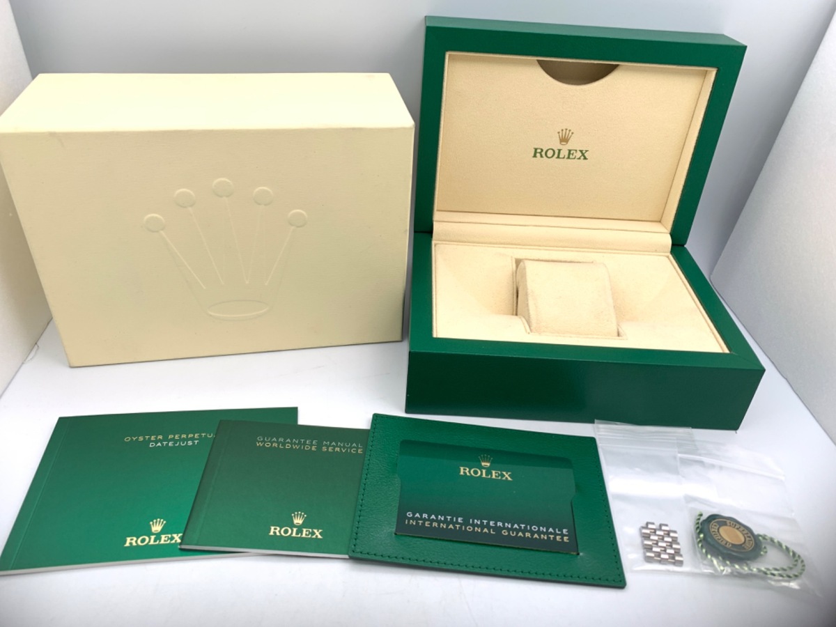 ロレックス(ROLEX) デイトジャスト 36 グリーン 126234 ステンレススティール/ホワイトゴールド パームモチーフ ジュビリーブレス