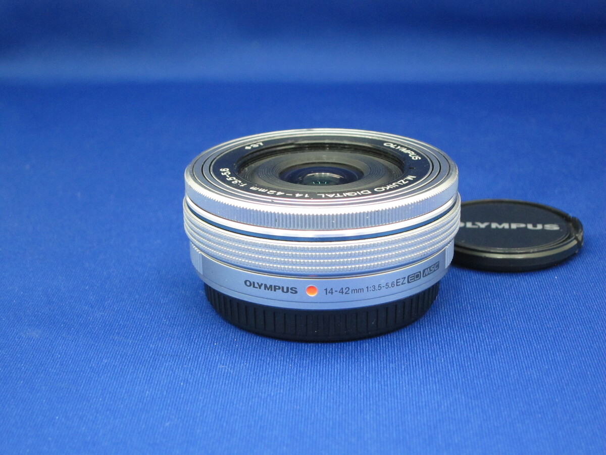 電動ズームレンズ オリンパス M.ZUIKO 14-42mm EZ シルバー ❤️電動