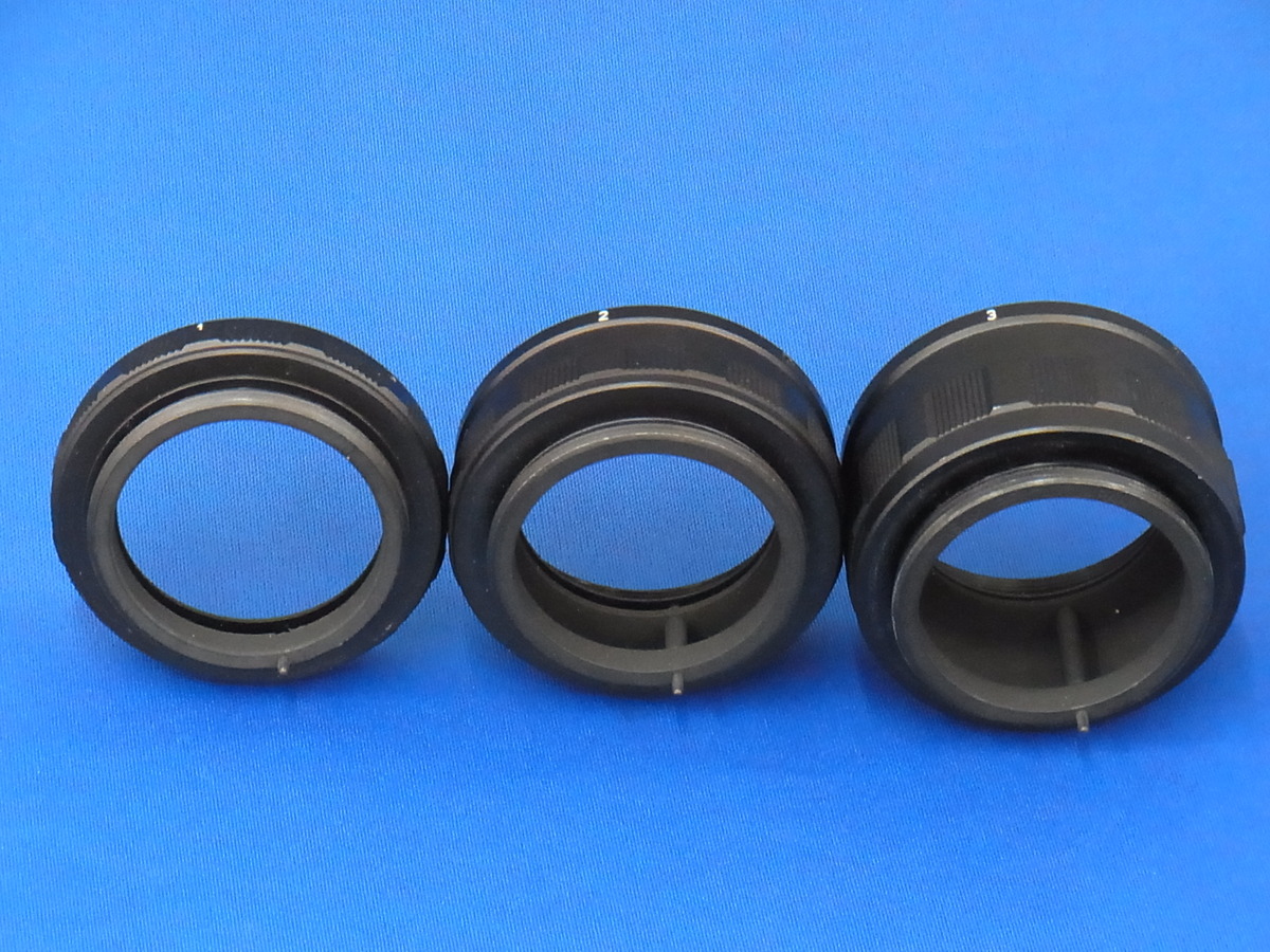 ペンタックス　タクマーレンズ用　中間リング　3個セット（中古品） ペンタックス タクマーレンズ用 中間リング 3個セット（中古品）