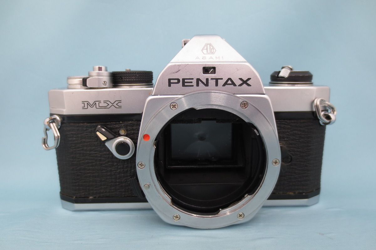 中古：C(やや難あり)】ペンタックス MX ボディ シルバー