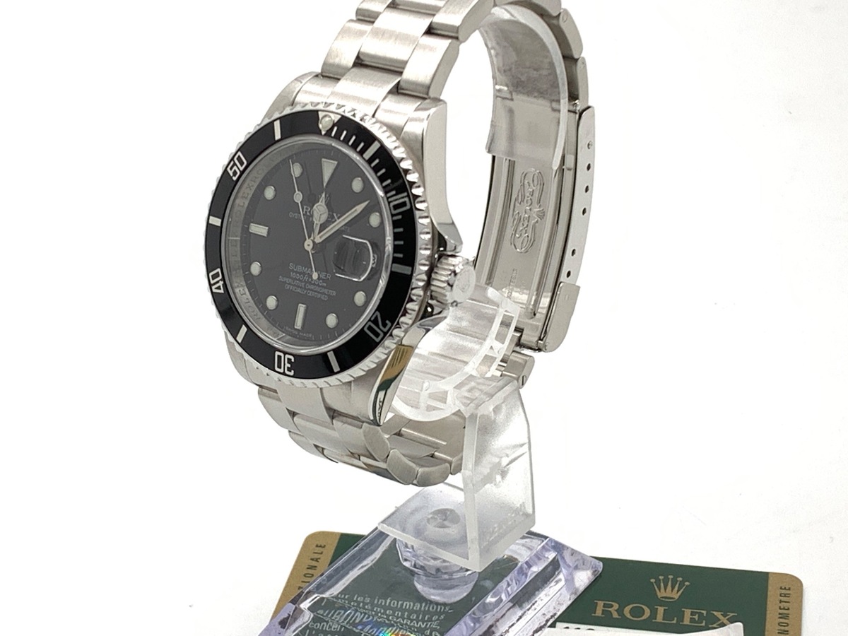 ロレックス(ROLEX) サブマリーナー デイト ブラック 16610 ステンレススティール クロノメーター表記