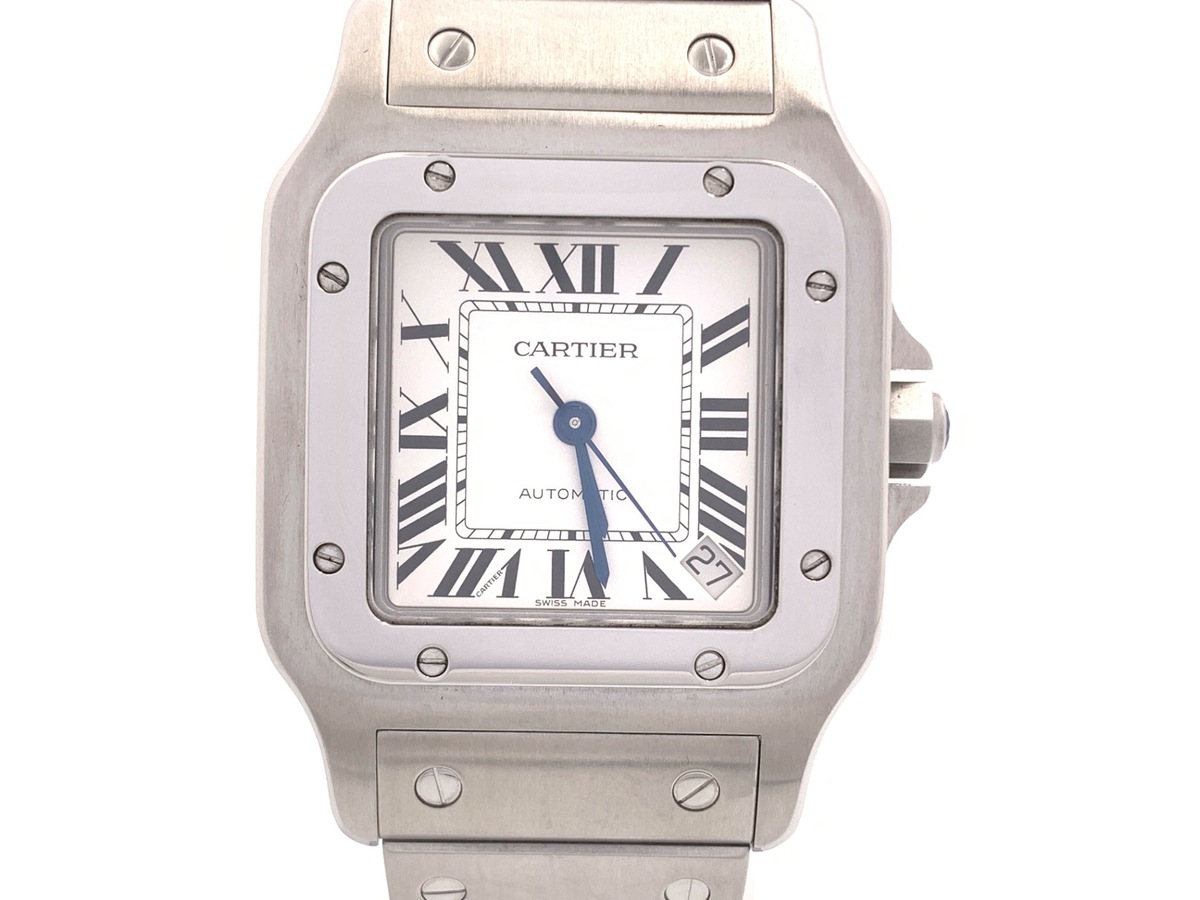 中古：A(美品)】カルティエ サントスガルベ XL シルバー W20098D6