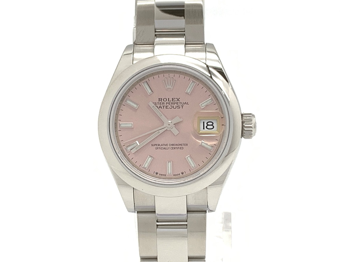 ロレックス(ROLEX) デイトジャスト 28 ピンク 279160 ステンレススティール オイスターブレス
