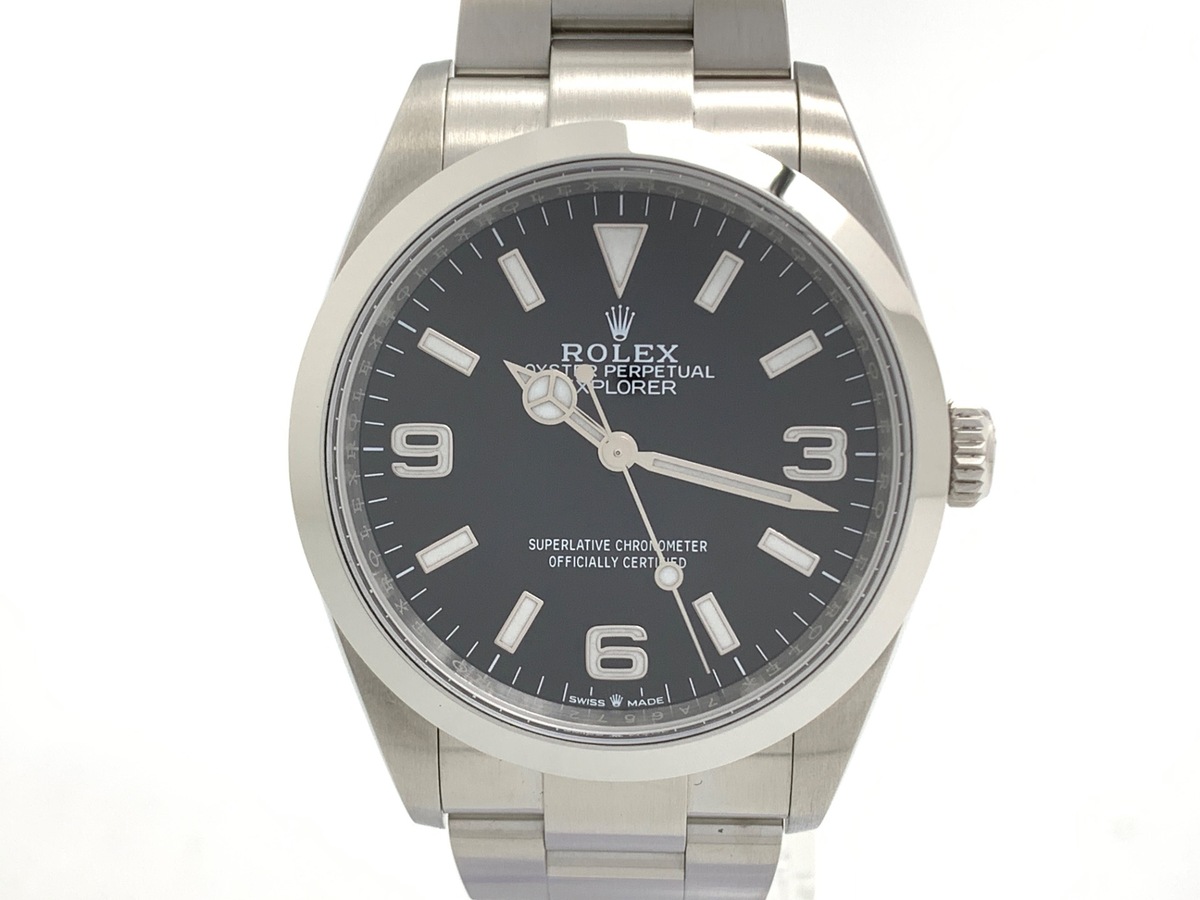 ロレックス(ROLEX) エクスプローラーI ブラック 124270 ステンレススティール