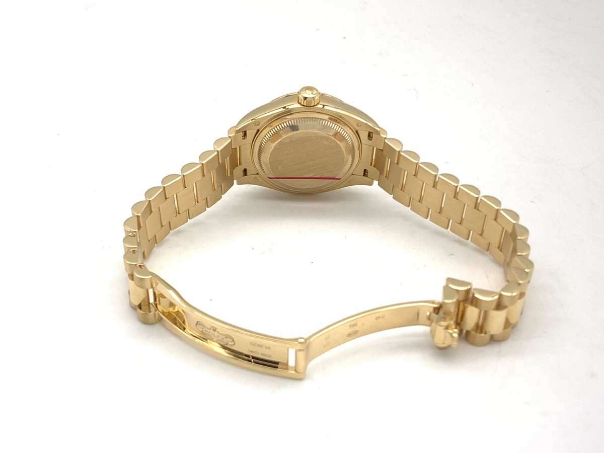 ロレックス(ROLEX) デイトジャスト 28 コーンフラワーブルー 279178G イエローゴールド