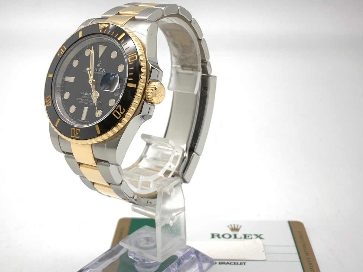ロレックス(ROLEX) サブマリーナー デイト ブラック 116613LN ステンレススティール/イエローゴールド